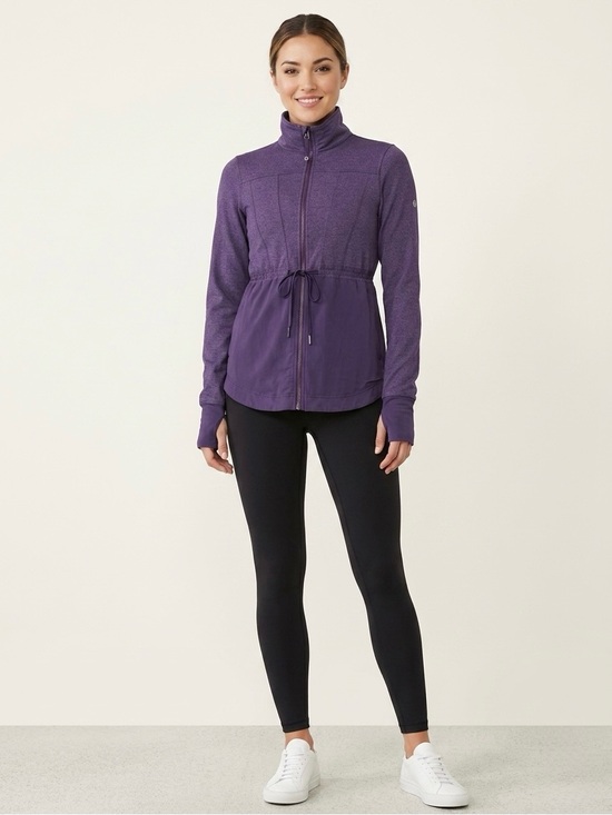 lululemon athletica Tops - Lululemon Inner Peace Reversible Full Zip Workout Jacket, Concord Grape, S/M